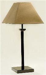 ALEXANDERS  48 CM GUNMETAL SQUARE LAMP COLUMN LAMP